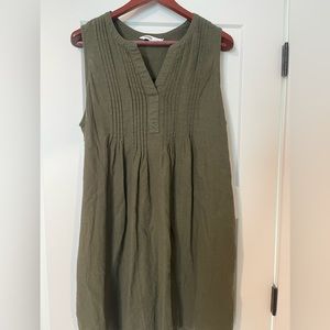 Sonoma Green Sleeveless Dress